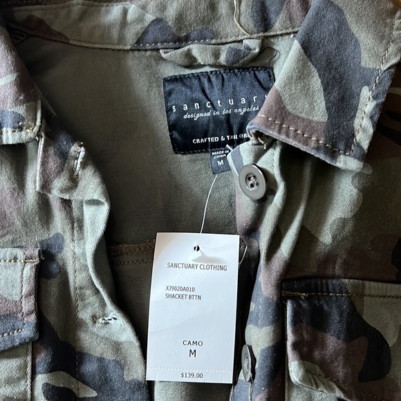 FLASH SALE NWT Sanctuary army, print jacket - Picture 3 of 11